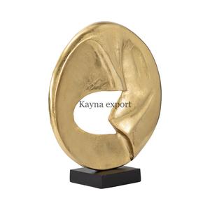 Offre spéciale Aluminium Métal Luxe plaqué or décoratif Artisanat métal Showpiece sculpture hôtels et restaurant décor - Product Image 1