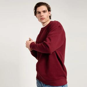 Sweat-shirt en molleton décontracté pour homme pour le printemps, motif uni, broderie de logo personnalisée, teinture unie, méthode de tissage non tissé - Product Image 4