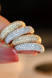 แหวนฮิปฮอปเงินแท้ 925 ดีไซน์ทันสมัยปรับแต่งได้ ประดับเพชรโมอิสซาไนต์สุดหรูสำหรับงานแต่งงาน - Product Image 5