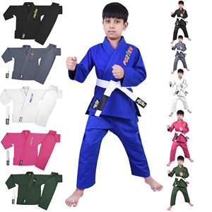Logotipo personalizado ligero BJJ Gi Premium Brazilian Jiu Jitsu Kimono duradero artes marciales Grappling uniforme para entrenamiento lucha niños - Product Image 1