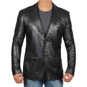 Vêtements d'hiver Nouveau style de vestes en cuir Veste en cuir de couleur personnalisée de haute qualité pour hommes - Product Image 2