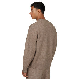 Oversized Casual Fleece Sweat Shirt for Men Streetwear Fleece Pullover High Quality <b>Drop</b> Shoulder Heavyweight - Product Image 3