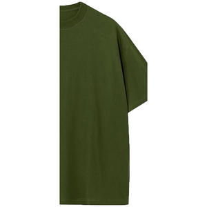 Camiseta Larga de Manga Media con Cuello Redondo para Mujer, Talla Grande, 100% Algodón Orgánico, Transpirable, Ecológica, Informal, Verde - Product Image 5