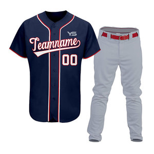 Dernier design, uniformes de baseball respirants, ensemble de vêtements de sport pour jeunes, chemise et pantalon, taille plus, technique d'impression, prix de gros - Product Image 6