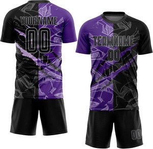 เสื้อทีมฟุตบอลพิมพ์ลายดิจิทัลแบบ ODM ชุดทีมฟุตบอลชุดทีม100% โพลีเอสเตอร์แบบสั่งทำ2025ได้ - Product Image 3