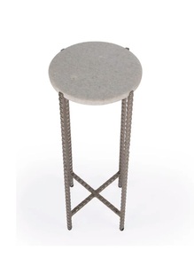 เฟอร์นิเจอร์หรูหราโต๊ะโลหะทรงกลมทรงกลมดีไซน์สร้างสรรค์ทันสมัยสำหรับห้องนั่งเล่นโรงแรมโต๊ะเน้นเสียงเฟอร์นิเจอร์หรูหรา - Product Image 2