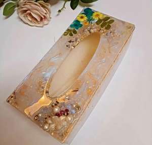 Caja de pañuelos de resina de nácar elegante de la mejor calidad para restaurante, caja de almacenamiento de hoteles, nuevo contenedor personalizado a la venta - Product Image 2