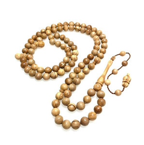 Cuentas de madera de alta calidad Tasbeeh musulmán rezando 100 cuentas hermoso nuevo diseño regalo especial musulmán Tasbeeh - Product Image 3