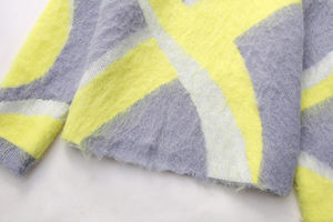 Suéter de Mohair de Algodón con Cuello Redondo para Mujer, Suéter de Mohair de Punto Moderno, Nuevo, Ligero, Suave, para Clima Frío - Product Image 4