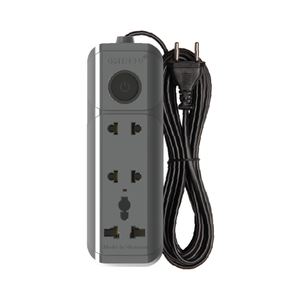 Zócalo de extensión 3 salidas 2500W Núcleo de porcelana de alta calidad Color gris Vietnam - Product Image 1