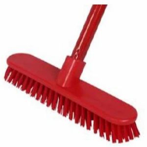 Brosse de nettoyage de tapis très vendue, poils en plastique vierge doux, efficace pour le frottage, forme ovale, couleur rouge, pour tapis et tissus d'ameublement à la maison - Product Image 5