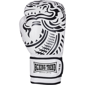 Venta al por mayor profesional personalizado Logotipo de cuero de vaca Material 12oz 14oz 16oz PU guantes de boxeo de cuero Kick Boxing Gear - Product Image 6