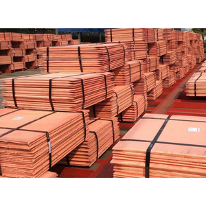 Cathodes de cuivre de haute pureté 99.99 pour cent de feuilles de métal industrielles de qualité électrolytique approvisionnement en gros en vrac disponible - Product Image 1