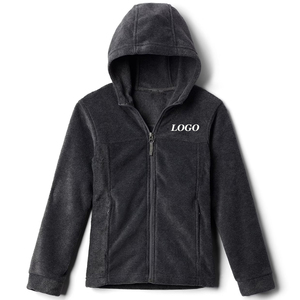 เสื้อฮู้ดเด็กผู้ชายแบบซิป ผ้าฟลีซ ซิปเต็มตัว ปักโลโก้ตามสั่ง พิมพ์ลายตามสั่ง / ปรับสีและขนาดได้ ดีไซน์ปี 2026 - Product Image 1