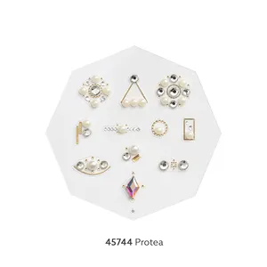 棱镜石 #45744 Protea 3D珠宝指甲水晶水钻石装饰贴纸，指甲艺术石设计韩国Oem Odm