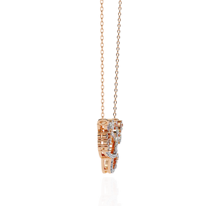 "18k Gold Diamond <b>Necklace</b> for Ladies Lab Grown Elegant & Dazzling" - Product Image 4