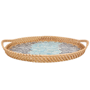<b>Top</b>-List High Quality Handmade Rattan Tray Mop Tray Serving Food Kitchenware Decoration for Ramadan Holiday Wholesale Vietnam - Product Image 5
