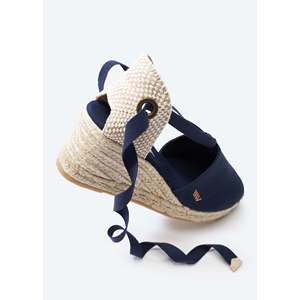 Sandali con zeppa Espadrille in tela Escala - Product Image 6