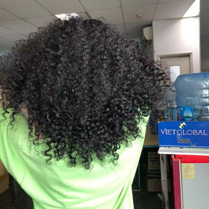 วิกผมหยิกแบบชาวพม่าแบบปิด HD 5x5ผมมนุษย์สีธรรมชาติ100% - Product Image 1