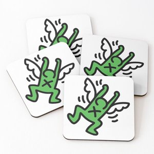 Forme carrée durable tasse à thé tapis de bureau ardoise bois isolation résine caboteur imprimé époxy vente chaude cadeau ensemble à SCI de dans - Product Image 3