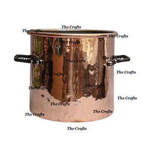 Jardinière en cuivre de forme ronde avec support en fer Jardinière en pot de fleur de la meilleure qualité pour accessoires de décoration de jardin - Product Image 4