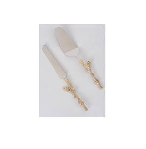 Ensemble de couteaux à gâteau en laiton de table et de serveur, boîte à cadeaux, emballage de serveur de gâteau en laiton de qualité supérieure, couteau à gâteau en laiton de qualité supérieure - Product Image 6