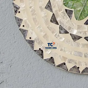 เสื่อรองจานลายแม่มุกยอดนิยมยอดนิยมแผ่นชาร์จขอบทองทำด้วยมือสำหรับโต๊ะสุดหรู - Product Image 2