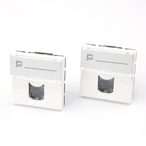 76565 Prise RJ45 Catégorie <span class=keywords><strong>6</strong></span> <span class=keywords><strong>FTP</strong></span> 2-Modules Mosaïque Blanc - Product Image 3