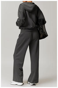 Conjunto Deportivo de 2 Piezas para Mujer, Alta Calidad, Logotipo Personalizado, Corte Regular, Transpirable, Ligero, Secado Rápido, Spandex y Algodón - Product Image 3