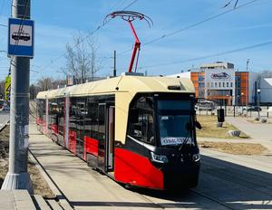 Modèle de tramway moderne haute capacité série T856 avec système de contrôle à transistors et conception confortable pour les passagers - Product Image 3