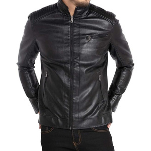 Chaqueta de Cuero Larga y Gruesa para Hombre, Ropa de Calle Informal de Negocios, Abrigo con Bolsillos, Prendas de Vestir - Product Image 1