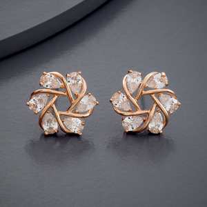 Trendy Drop <b>Earrings</b> 184019 Gold Plated Copper and Alloy Emerald Stone Number Shape Jewelry - Product Image 1