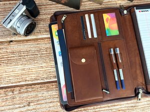 Carpeta Personalizable Diferentes Diseños Padfolio A4 Cartera de Cuero con Cremallera Carpeta Maletín Cartera DE LA Carpeta DE LA Caja DE LA Carpeta DE LA Cremallera - Product Image 3