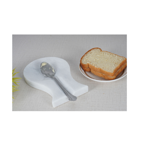 Repose-cuillère en pierre blanche en forme de cœur Outils et gadgets de cuisine Repose-cuillère Outil de cuisine Repose-cuillère en bois - Product Image 2