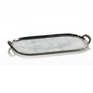Bandeja DE SERVICIO DE ALUMINIO Chapado en latón dorado de alta calidad, utensilios de cocina de diseñador hechos a mano, el mejor precio sostenible, las mejores bandejas decorativas - Product Image 4