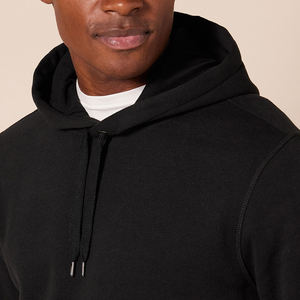 <b>Black</b> <b>Hoodies</b> for <b>Men</b> Premium 100% Cotton Sweatshirts Casual Streetwear Essentials Soft and Comfortable Pullover Design - Product Image 4