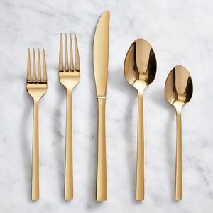 Juego de Cubiertos de Alta Calidad para Bodas, Compra al por Mayor, Cuchillos, Tenedores y Cucharas de Oro Rosa para Banquetes, Hoteles y Uso Doméstico - Product Image 6