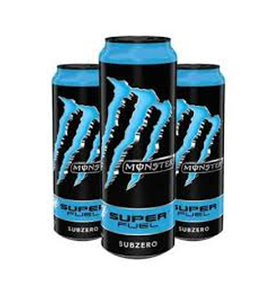 Bulk Wholesale Monsters Super Fuel Blue Ice 24 Pack 500ml Cans 160mg Caffeine With L Carnitine And B Vitamins For Distributors - Product Image 6