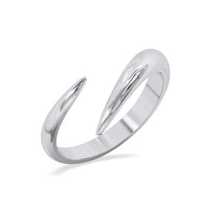 Anillos de Plata de Ley 925 de Primera Calidad para Mujer, Chapados en Rodio, con Incrustaciones de Ónix, Diseño para Parejas - Product Image 1