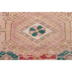 3.3x4.5 ft Rug, Vintage Turkish Rug, <b>Red</b> <b>Wool</b> Rug - Product Image 5