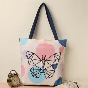 Bulk Supply <b>Foldable</b> Pure Cotton Tote <b>Bag</b> Compact Reusable <b>Bag</b> for Travel, Groceries & Daily Use - Product Image 3