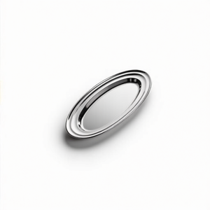 Vassoio ovalado Inox (30cm) Cromo brillante 1100030 - Product Image 2