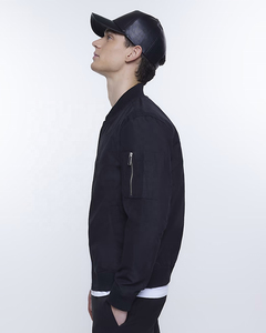 Blouson aviateur zippé pour homme de haute qualité, personnalisable, nouvelle mode, service OEM, blouson d'hiver noir, prix de gros - Product Image 4