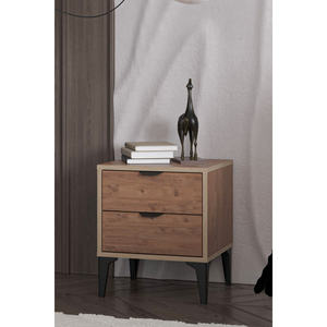 SARMOBİ Arden 2 Mesitas de noche elegantes con 2 cajones Muebles de mesita de noche Komodin - Product Image 3