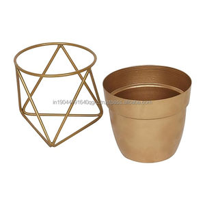 Offre Spéciale semble belle jardinière en métal doré de luxe pour un usage domestique d'hôtel de restaurant à bas prix - Product Image 6