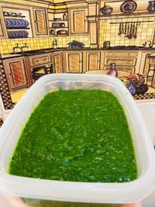 Puré de espinaca de hoja congelada orgánica totalmente natural/envasado al vacío/etiqueta limpia/puramente vegano - Product Image 2