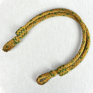 Fil de lingot sur mesure pour chapeaux en soie sangles rondes à motif finition tressée pour cordon de capuchon uniforme fabriqué au Pakistan - Product Image 1