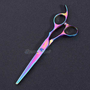 กรรไกรตัดผมไทเทเนียมสีรุ้ง ระดับมืออาชีพ คมกริบ ผลิตจากสแตนเลส  กรรไกรไทเทเนียมสีรุ้ง - Product Image 2