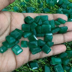 Ágata verde natural de Zambia, excelente corte, piedra preciosa suelta facetada, forma octogonal personalizada para anillo, regalo de joyería para mujer - Product Image 2