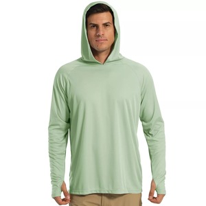 เสื้อตกปลาแขนยาวแบบมีฮู้ดสำหรับตกปลาเสื้อ UPF50ตกปลาผ้าดูดความชื้นป้องกันแสงแดดออกแบบโลโก้ของคุณได้ตามที่ต้องการ - Product Image 2